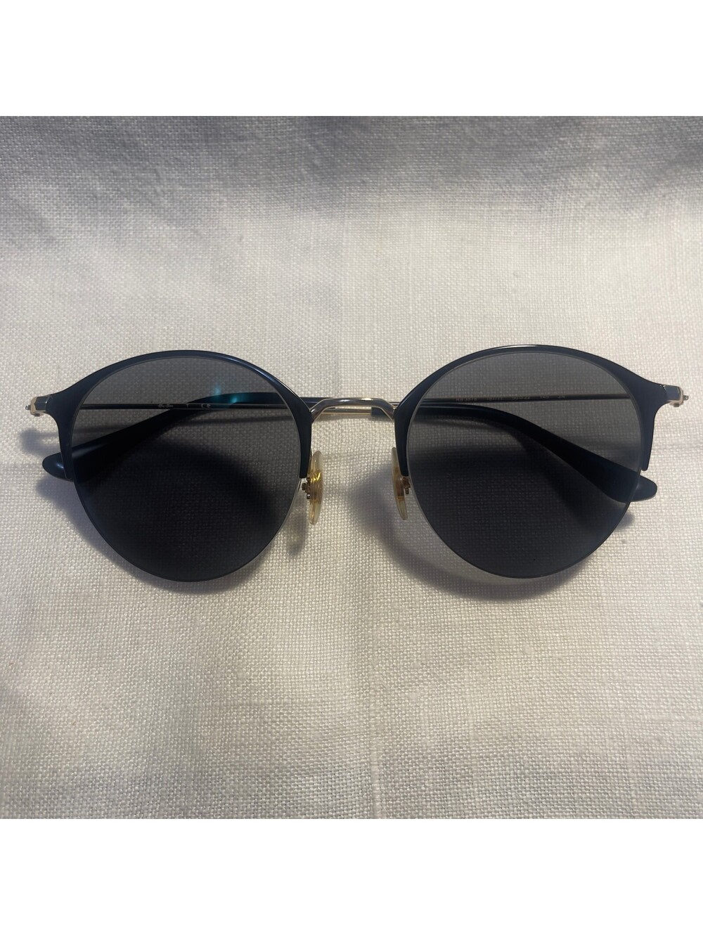 Ray-Ban RB 3578 Black Gold Sunglasses Used see Description